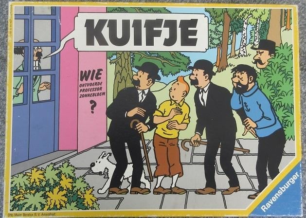 Kuifje Bordspel - Wie ontvoerde professor Zonnebloem ?, Ophalen of Verzenden, Gebruikt