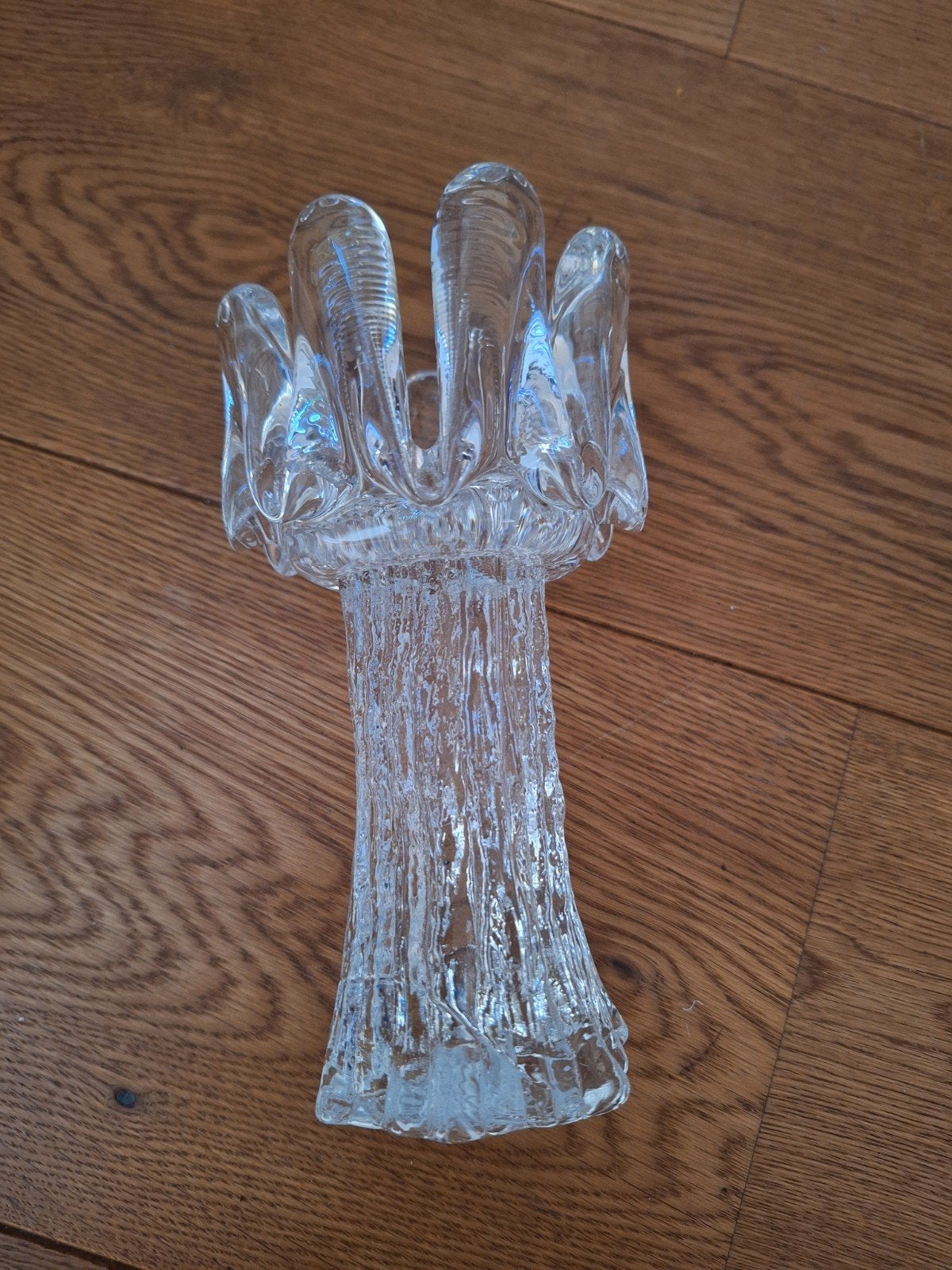 Kosta Boda Glazen Kandelaar Solros Sunflower Zweden Jaren 60, Ophalen of Verzenden, Glas