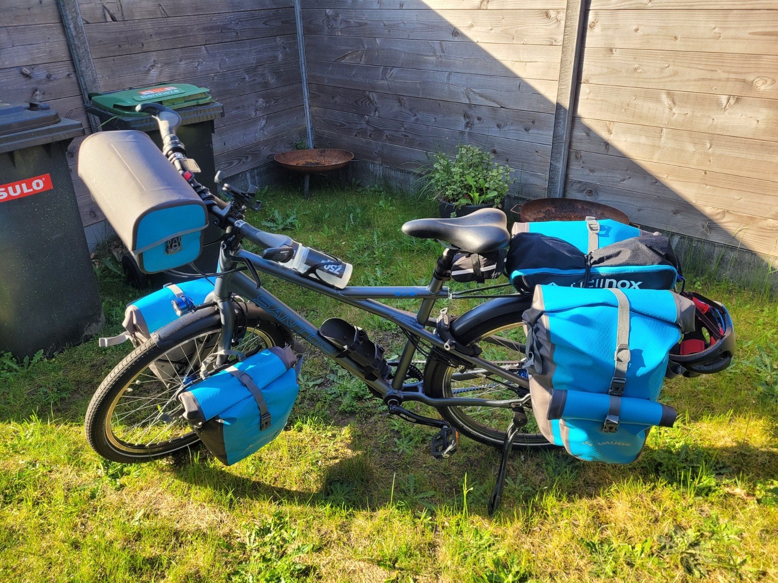 Santos Sub Vakantiefiets 2017 L 26 inch Rohloff & Tassenset, Gebruikt, 26 inch, 10 tot 15 versnellingen, 57 tot 61 cm