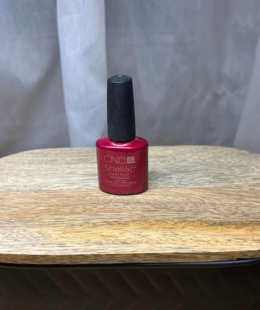 CND Shellac Power Polish Red Baroness, Sieraden, Tassen en Uiterlijk, Uiterlijk | Cosmetica en Make-up, Gebruikt, Ophalen of Verzenden