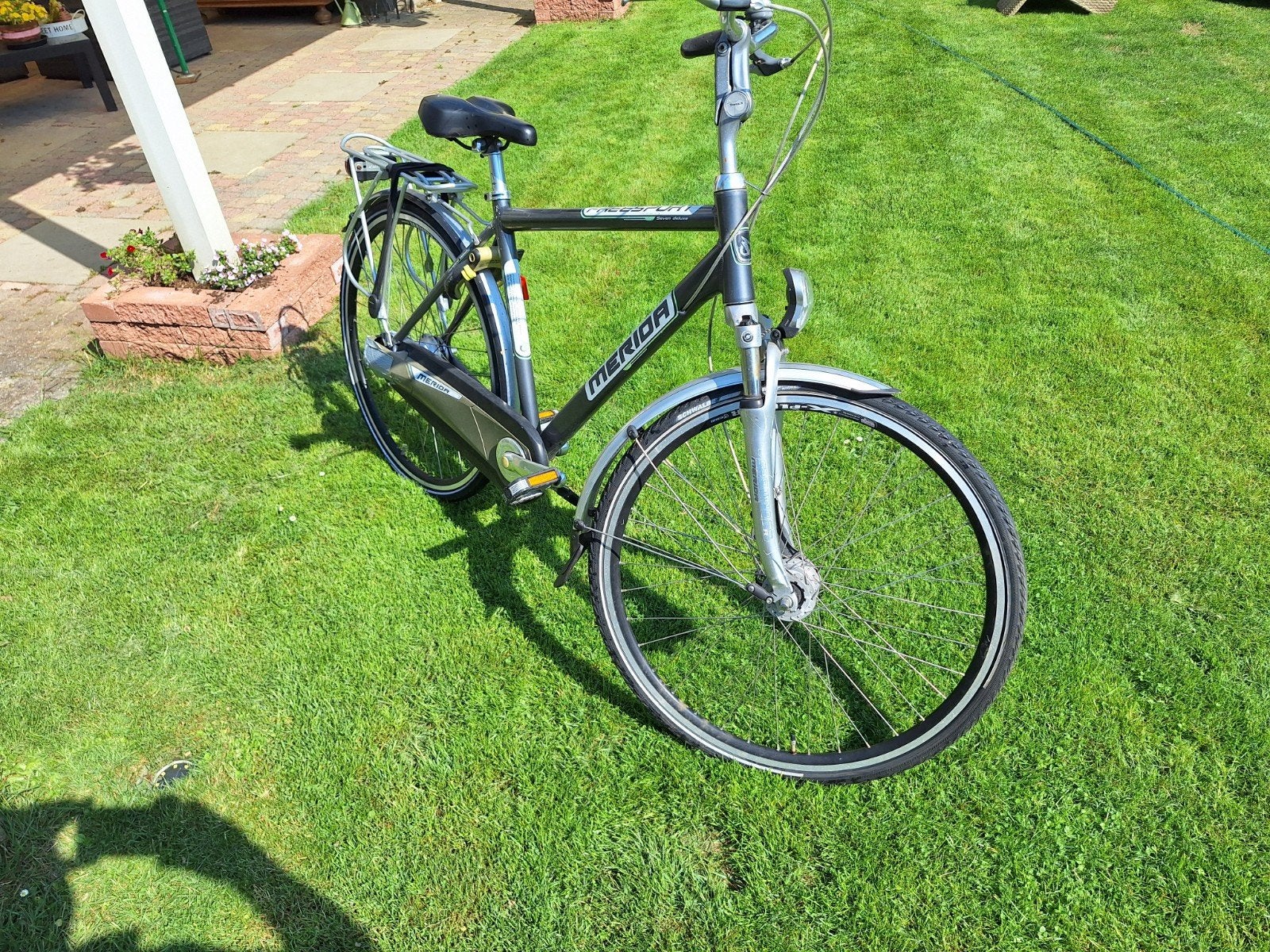 te koop Merida herenfiets, Ophalen, Gebruikt, Kinderkar