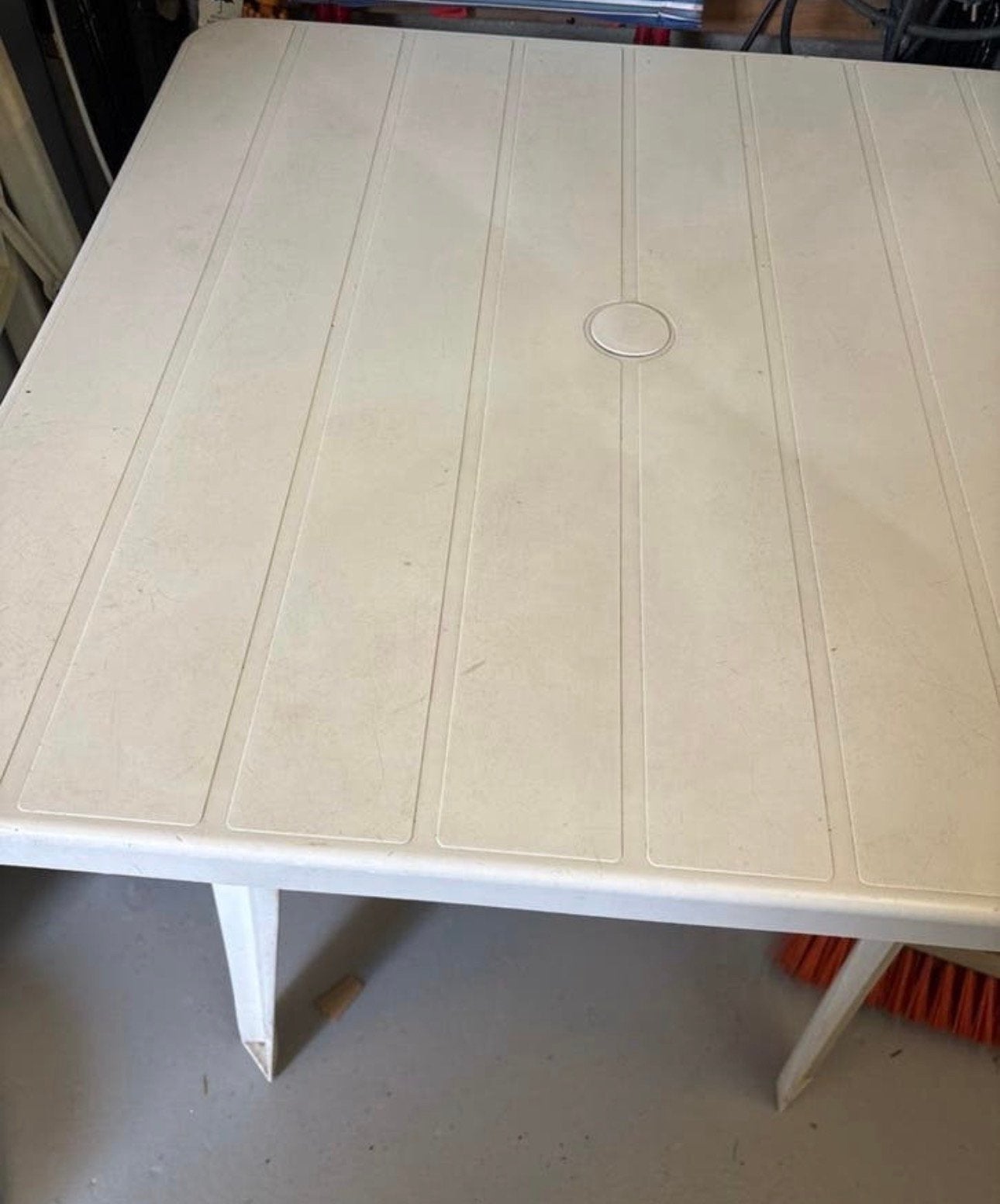 Kunststof tuintafel - Gebruikt, Tuin en Terras, Tuintafels, Ophalen, Gebruikt, Rechthoekig, Kunststof