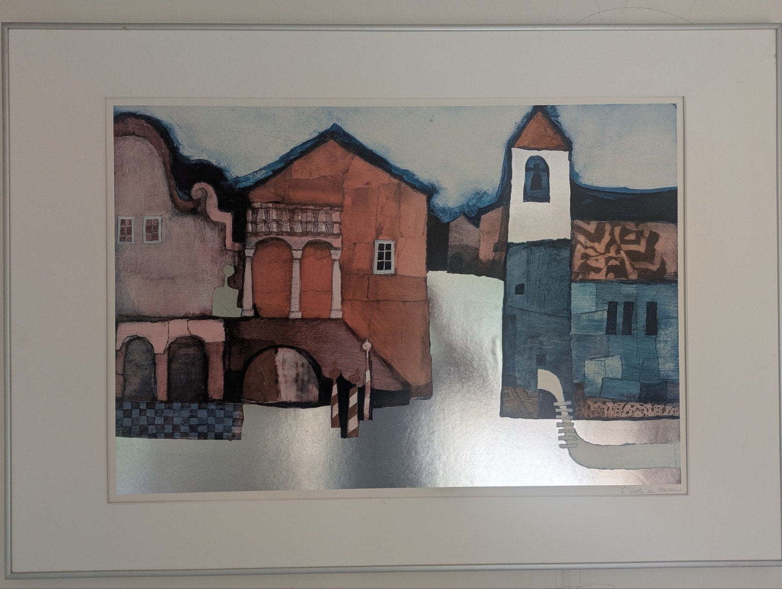 L'isola di Murano - Rosina Wachtmeister, Ophalen, Ingelijst, 1950 - 1999, Stadsgezicht
