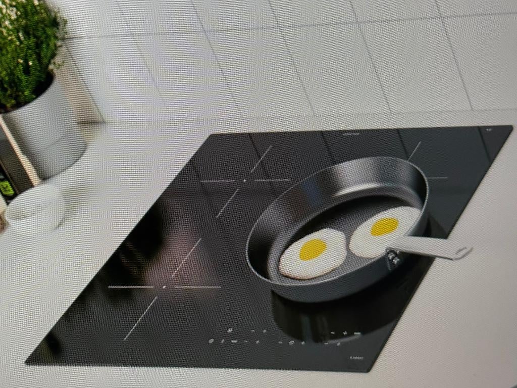 Inductie kookplaat Ikea Matmässig, 2-fasen, Gebruikt, Inbouw, Inductie, 4 kookzones