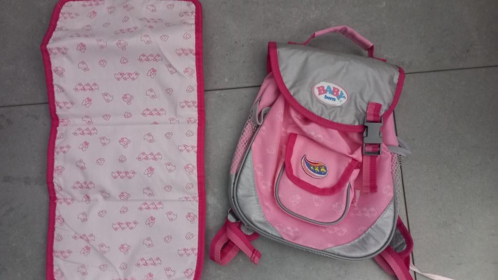 Baby born verzorgingstas rugzak voor kinderen 2stuks te koop, Ophalen of Verzenden, Babypop