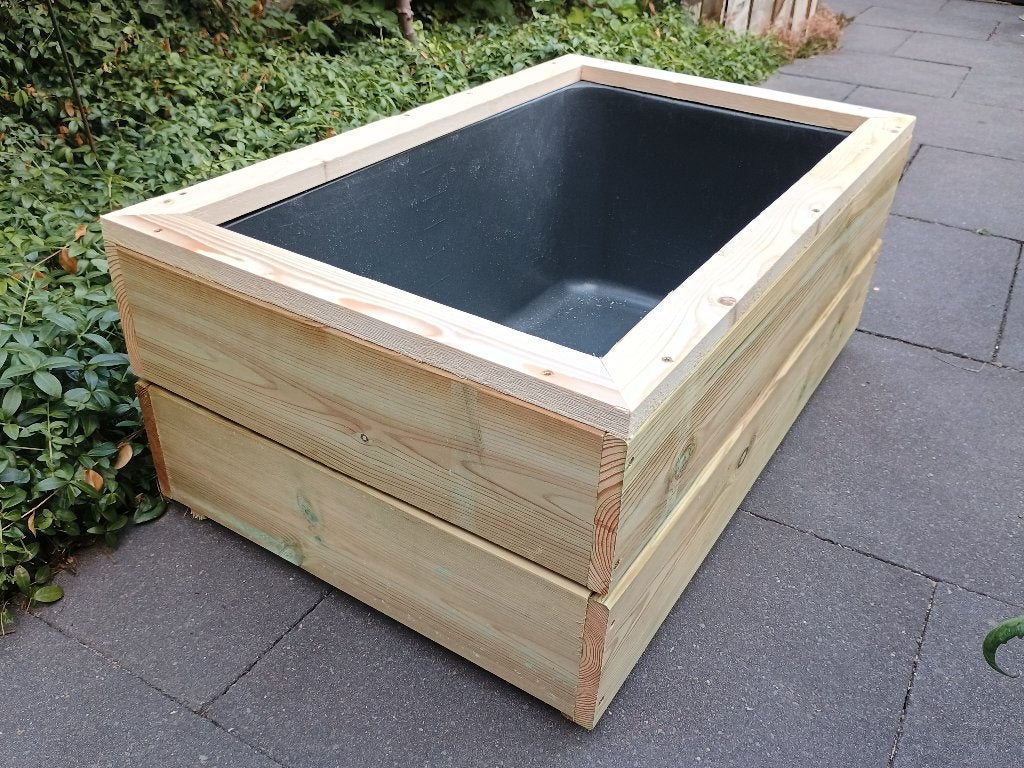 Mini vijver 90 liter hout, ideaal voor Medaka /Rijstvisjes, Ophalen, Nieuw