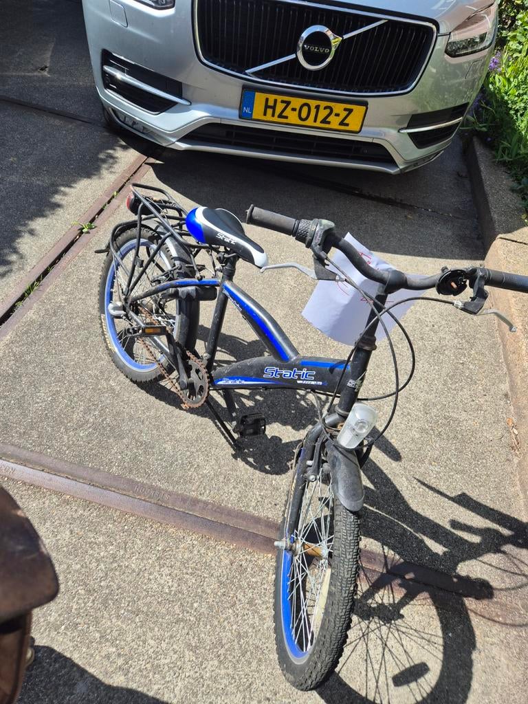 Gebruikte kinderfiets Static 20 inch, blauw/zwart, Ophalen of Verzenden