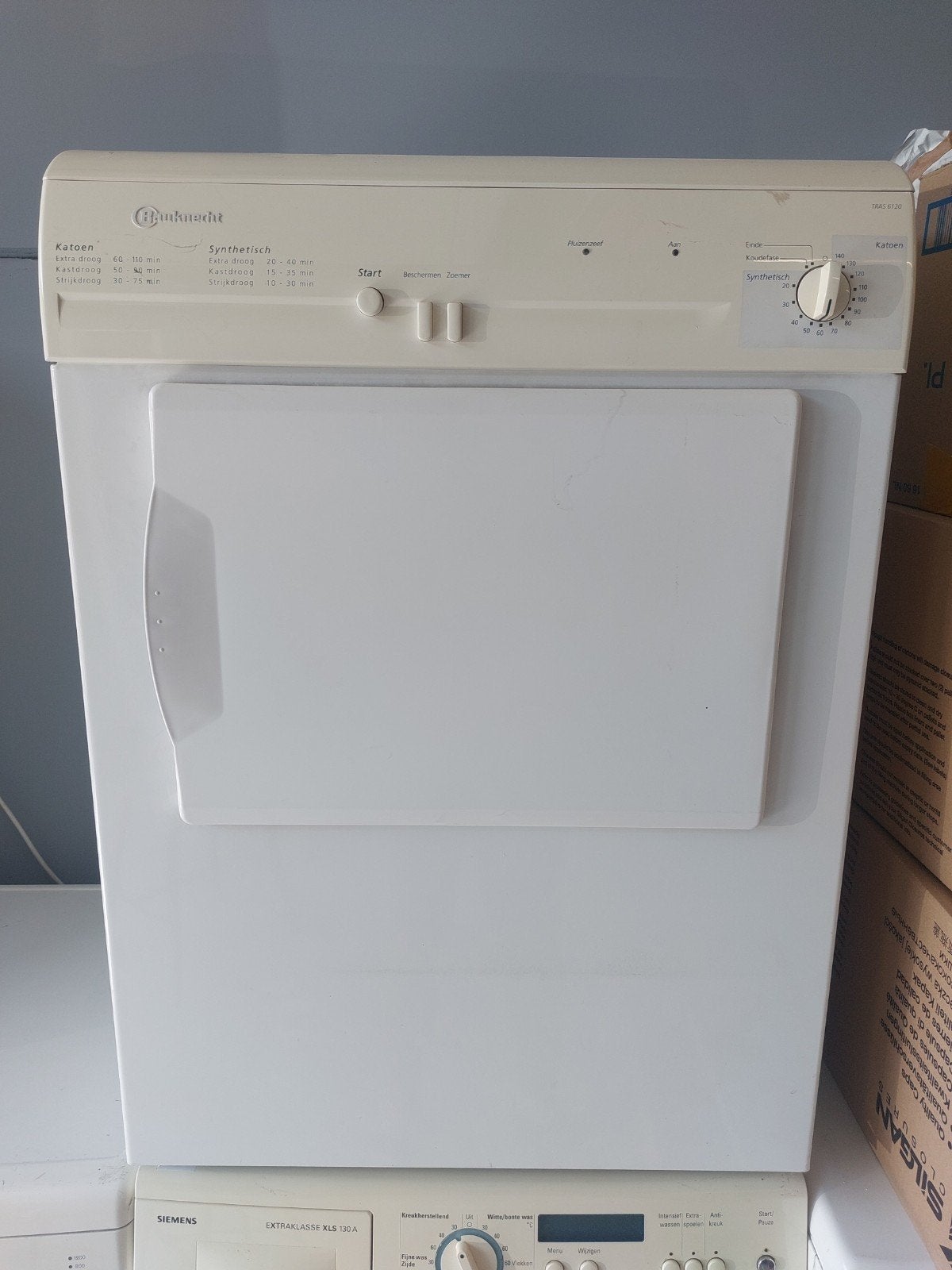 Bauknecht Tras 6120 Wasdroger - Getest en Schoon!, Ophalen, Bauknecht, Bauknecht, Bauknecht