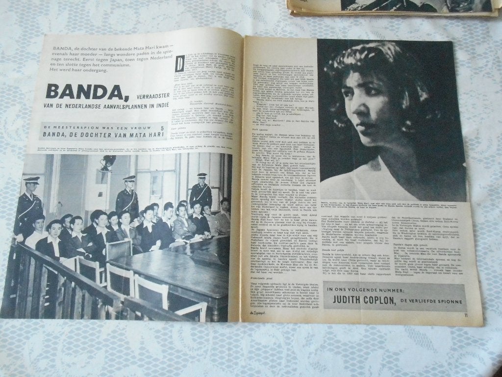 Banda. Dochter van Mata Hari. Meesterspion. Indië. 1960., Ophalen of Verzenden, 1960 tot 1980, Knipsel(s)