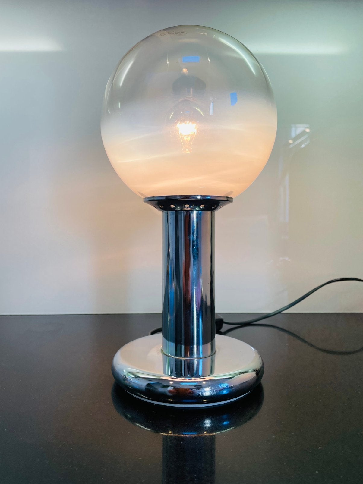 1960’s TARGETTI SANKEY Murano design klassieker, Inclusief lichtbron, E14 (klein), Wit, Ophalen of Verzenden
