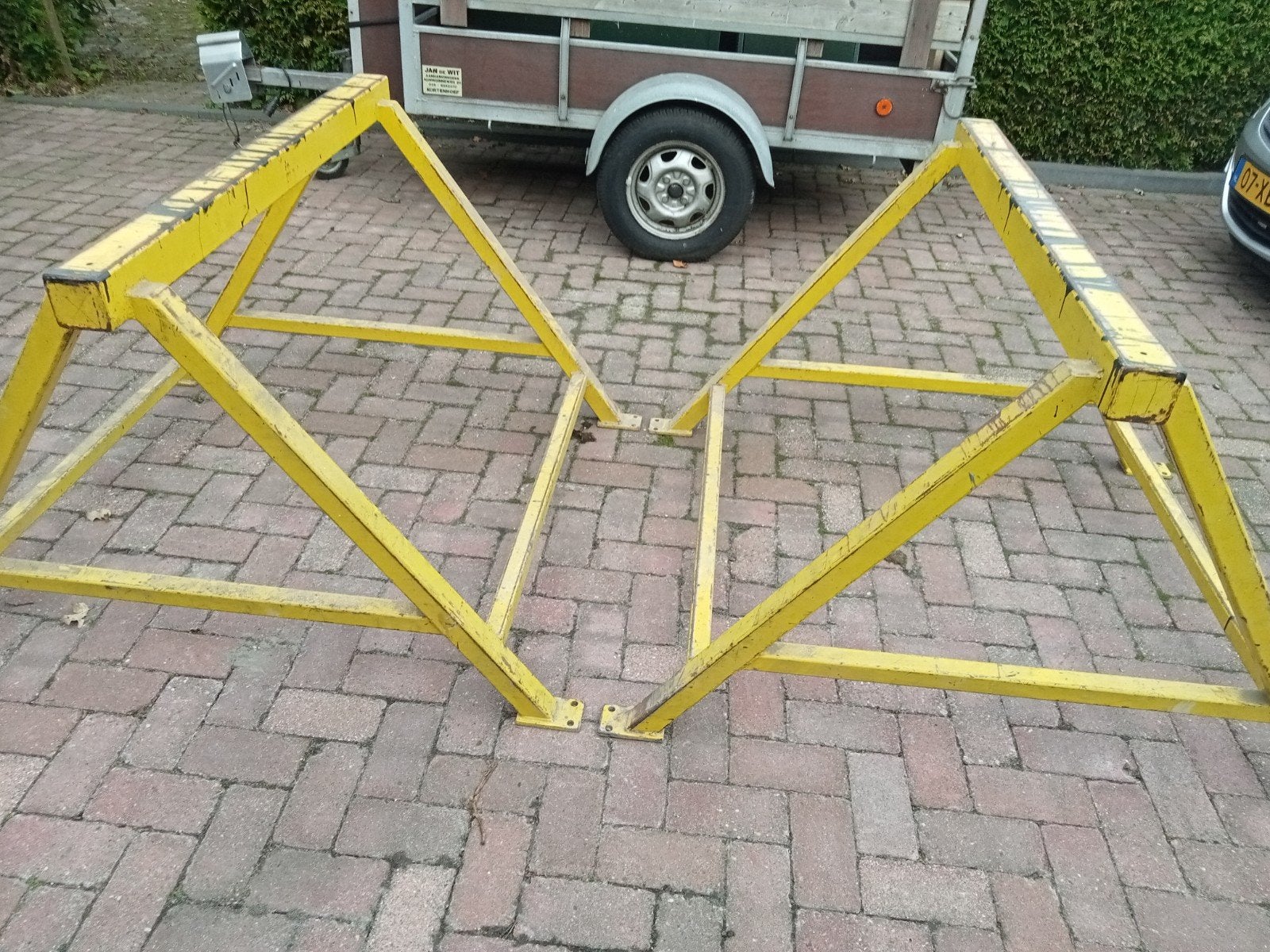 Stalen bokken/ werktafel / schraag schragen, Ophalen, Gebruikt, Overige typen, Minder dan 2 meter