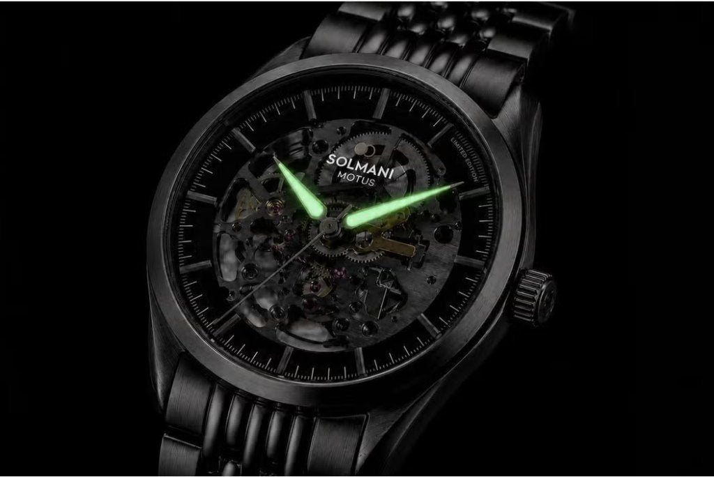 Nieuwe Solmani Motus LIMITED EDITION AUTOMAAT t.w.v. € 999, Sieraden, Tassen en Uiterlijk, Zwart, Nieuw, Ophalen of Verzenden