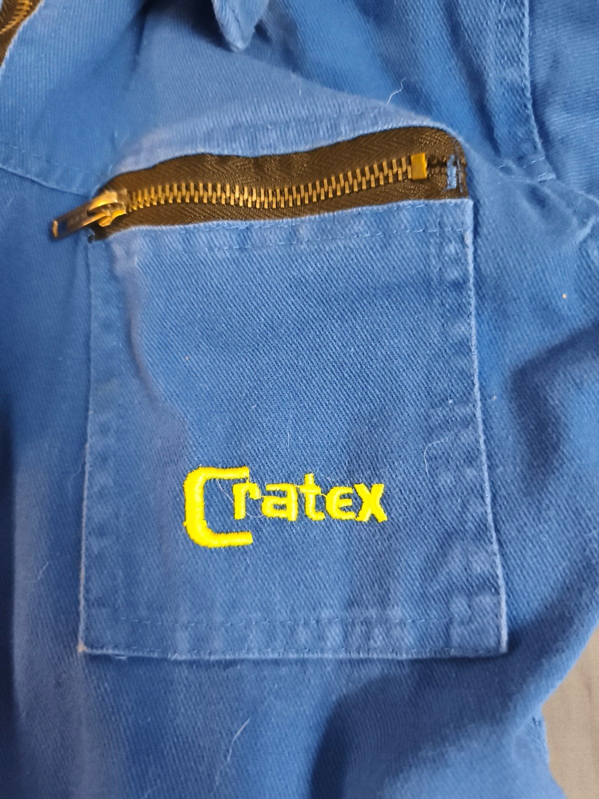 Blauwe Cratex werk overall maat 152, Tuin en Terras, Werkkleding, Ophalen, Gebruikt, Kinderen, CRATEX
