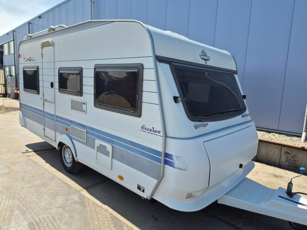 Hobby 450 Excellent Easy Rondzit,Vastbed,Losse Mover EXPORT, Caravans en Kamperen, Caravans, Rondzit, Hobby, Bedrijf, 4 tot 5 meter