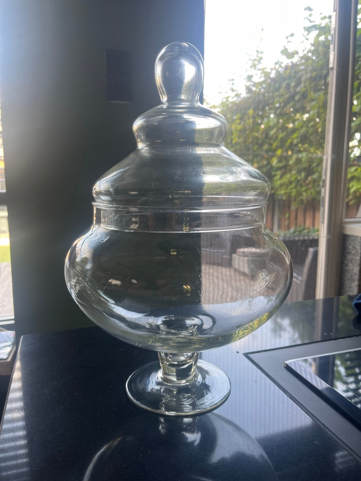 Glazen Koekjesschaal met Deksel, Met deksel, Schaal, Rond, Ophalen of Verzenden