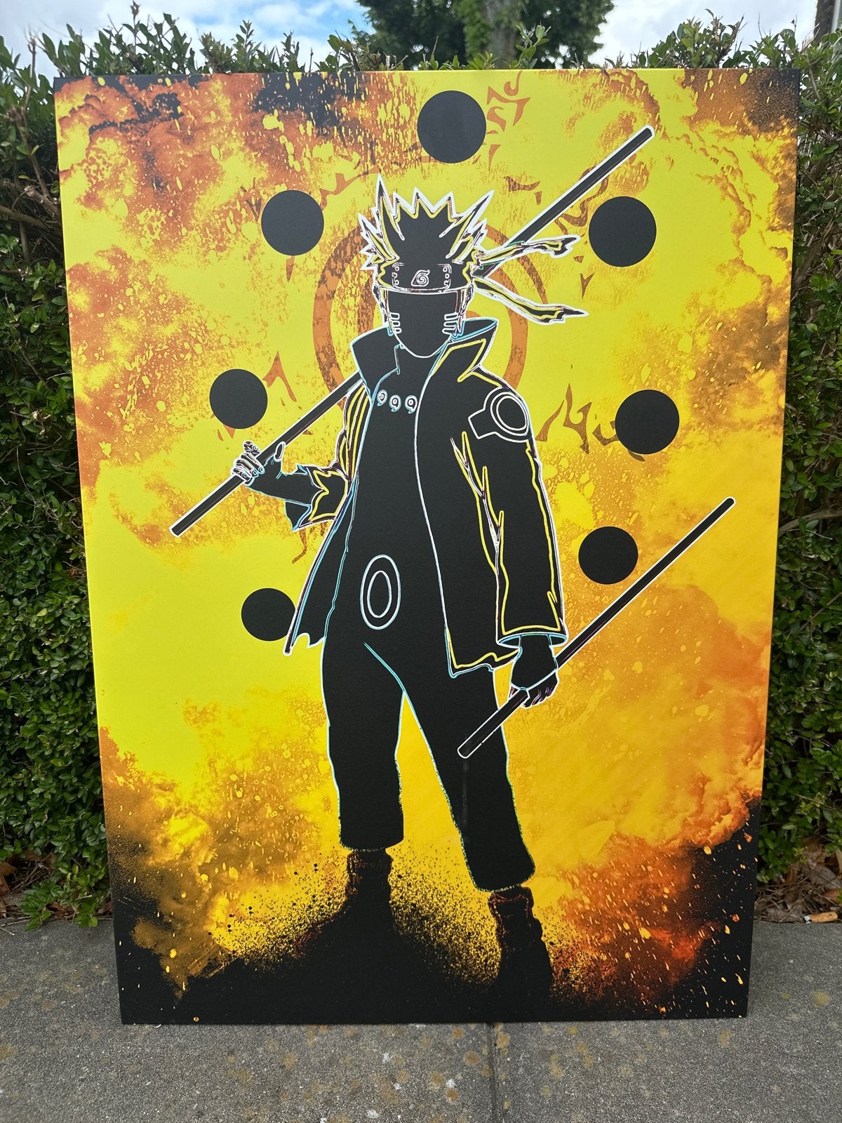 Displate Naruto Metalen Poster - Anime Kunst, Ophalen, 50 – 75, 50 tot 75 cm, Print