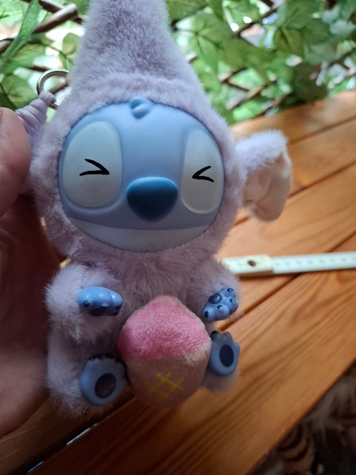 Stitch knuffel in paarse pyjama met ijsje, Paars, Disney, Disney, Overige typen