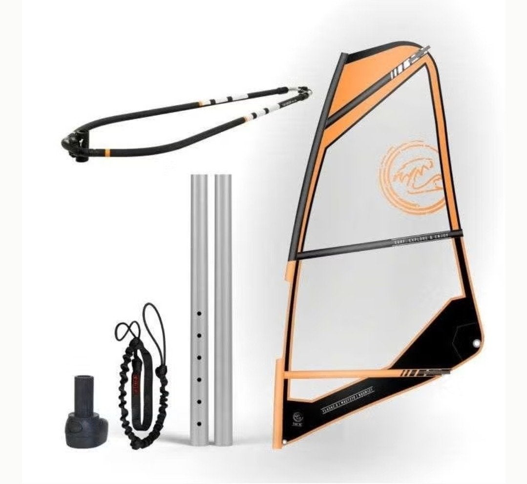 3,0 m2 TIKI Flash tuigage compleet, Watersport en Boten, Windsurfen, Minder dan 3.5 m², Zo goed als nieuw, Complete set, Met mast