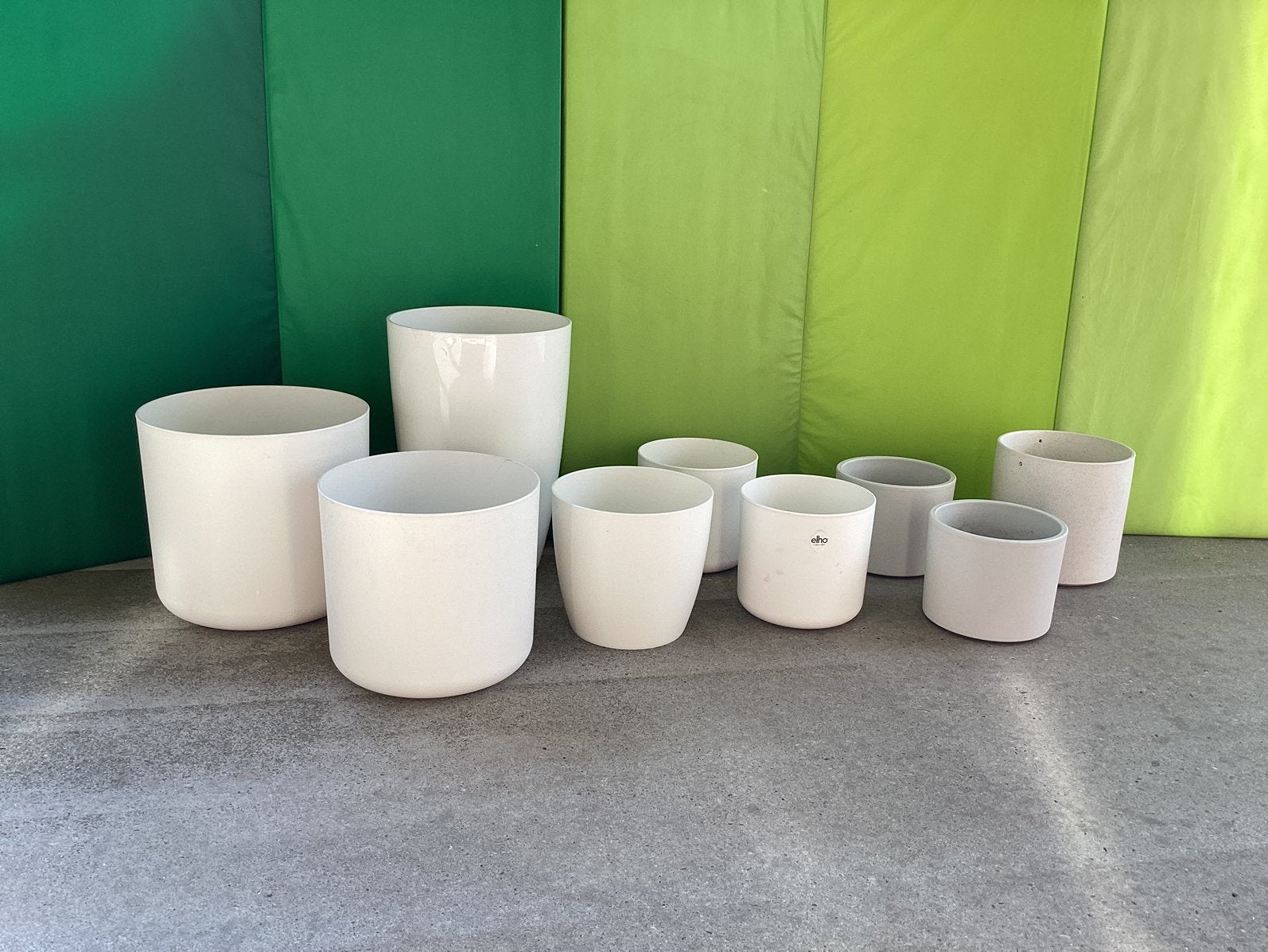Elho bloempotten + Mica + Dille&Kamille, Tuin en Terras, Bloempotten, Ophalen, Kunststof, Rond, Zo goed als nieuw