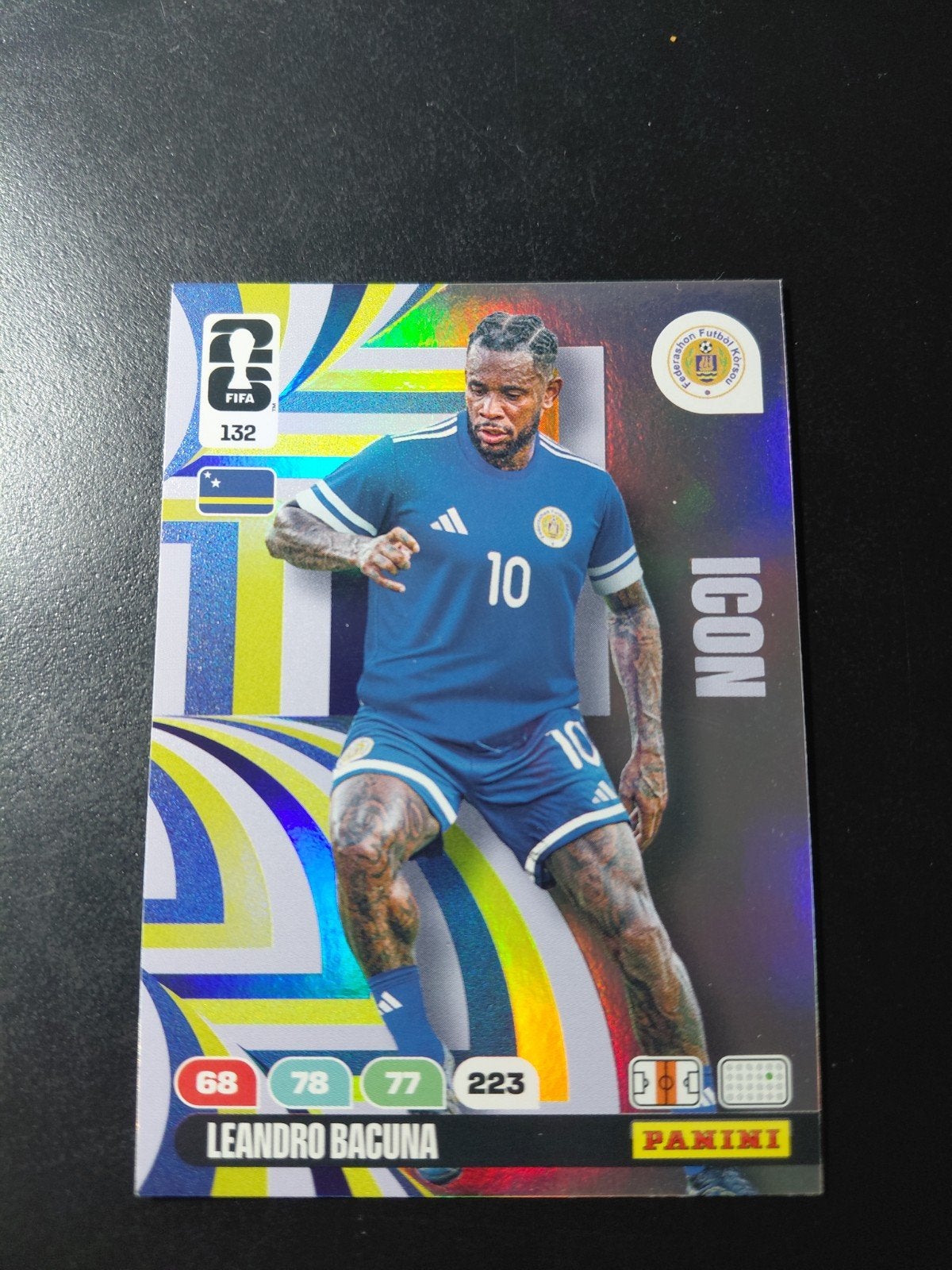 leandro bacuna (curacao) panini wk 2026 icon, Ophalen of Verzenden, Nieuw, Buitenlandse clubs, Poster, Plaatje of Sticker
