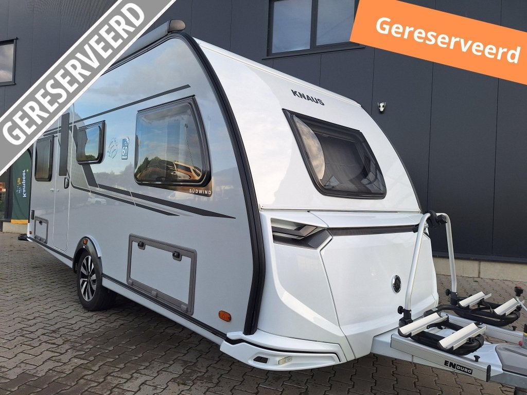 Knaus Sudwind 60 Years 460 EU Mover - Luiffel - Airco-Fiets, Luifel, Standaardzit, Bedrijf, 4 tot 5 meter