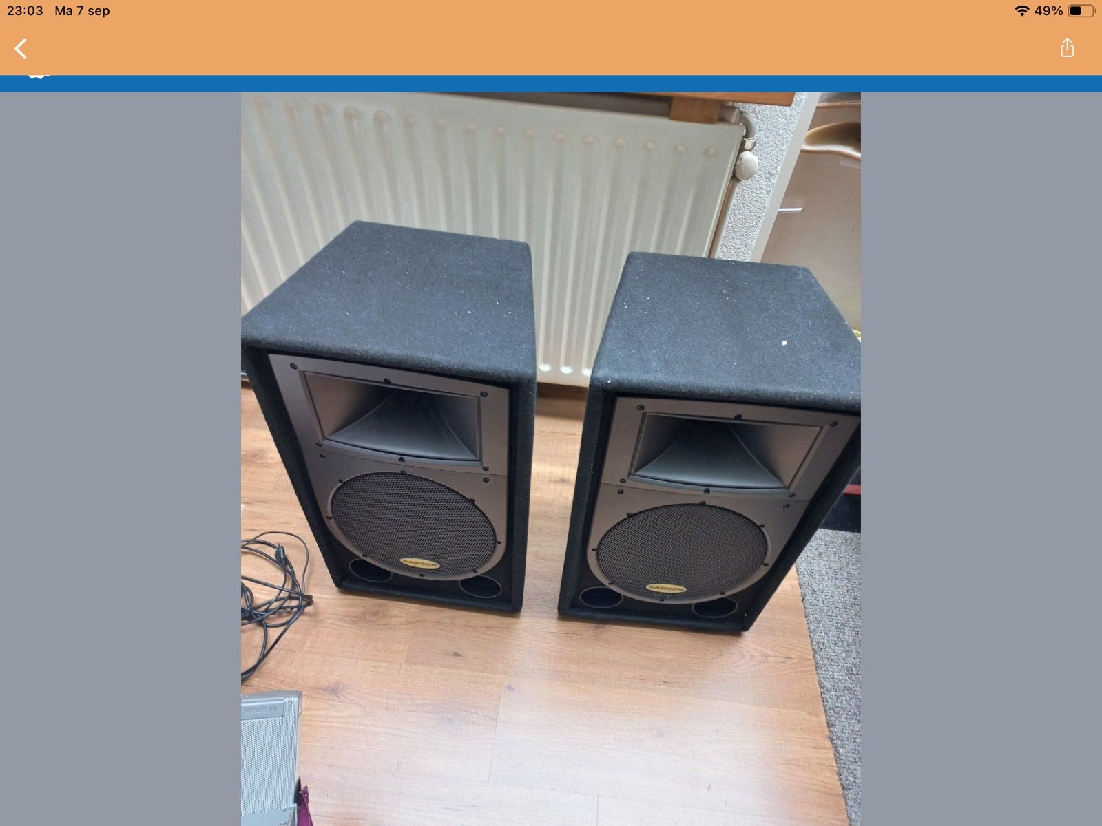 Samson Resound RS12 PA Speakers - 175W RMS, 8 Ohm, Audio, Tv en Foto, Vloerstaande luidspreker, Gebruikt, Geschikt voor surround/home cinema