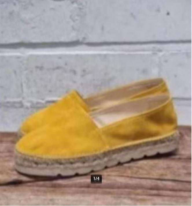 Toni Pons - Suedeleren espadrilles maat 37 - Nieuw €90, Geel, Nieuw, Ophalen of Verzenden, Toni Pons