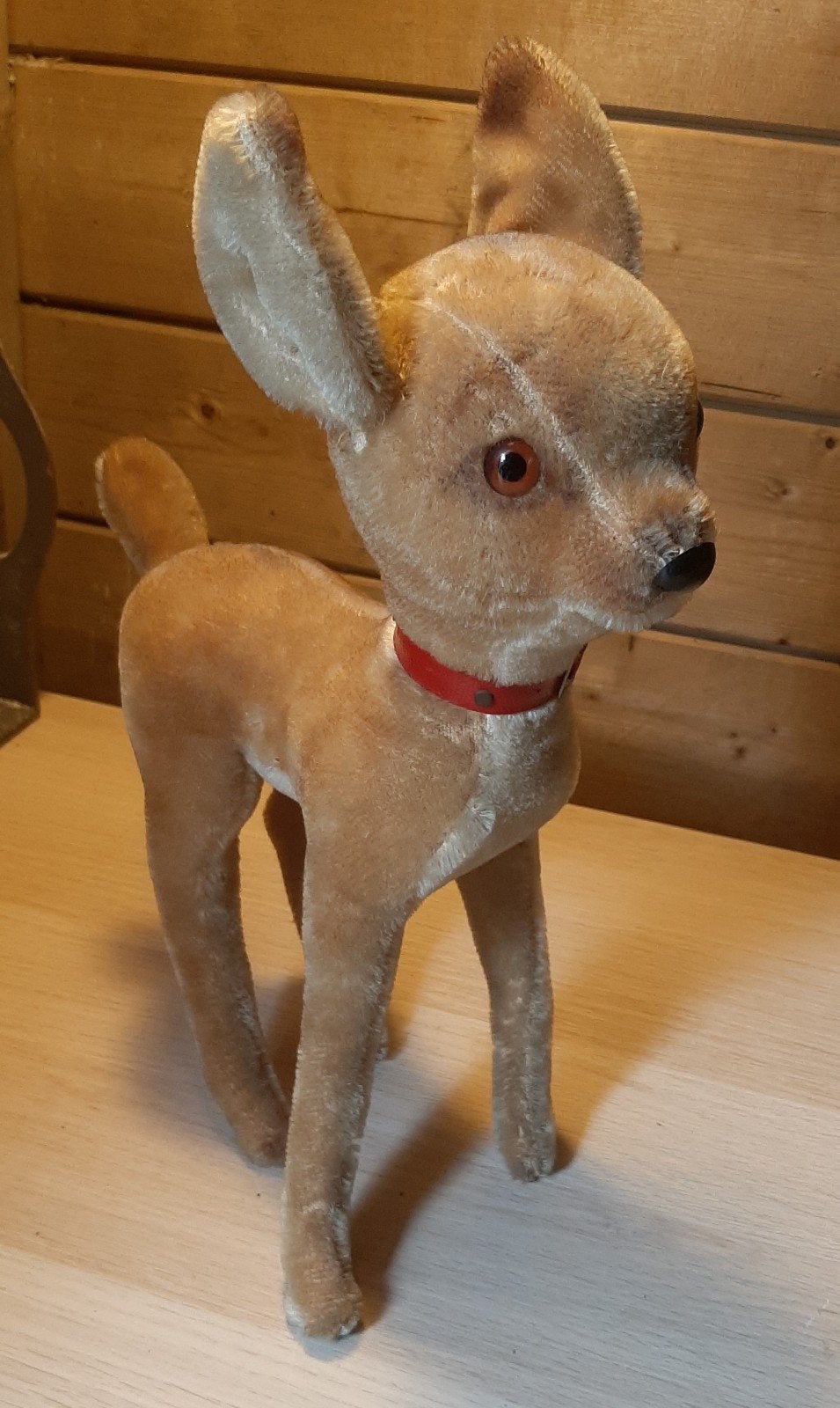 Steiff ree hert hond bambi. Mohair houtwol. Circa 43 cm., Ophalen of Verzenden, Gebruikt, Overige typen, Steiff