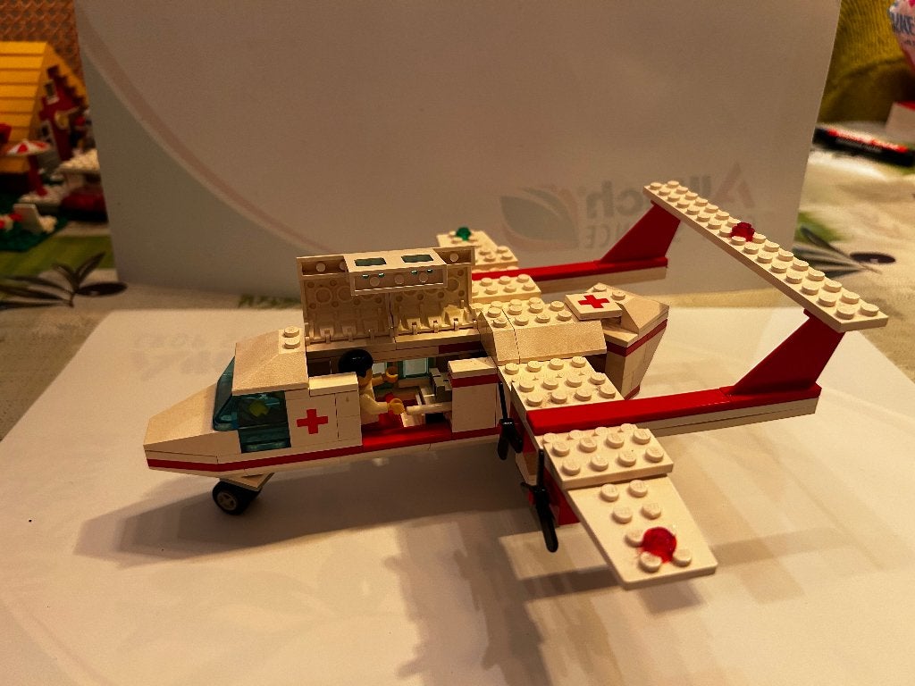 Lego 6356 Ambulance Vliegtuig, Kinderen en Baby's, Lego, Ophalen of Verzenden, Complete set, Compleet