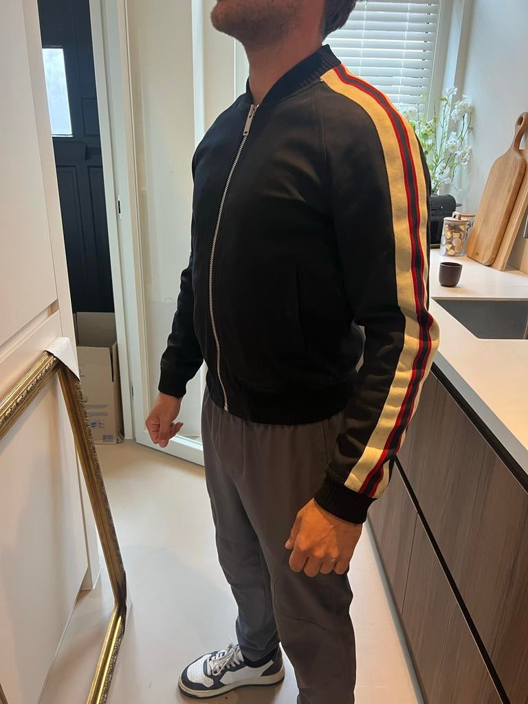 Sandro Tussenjas Maat S, Kleding | Dames, Jassen | Zomer, Zo goed als nieuw, Maat 36 (S), Zwart, Ophalen of Verzenden