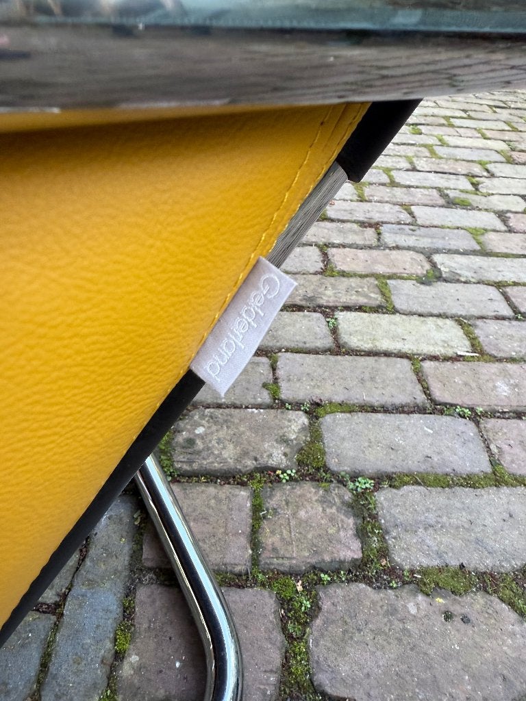 Jan de Bouvrie, Gelderland Meneer Obermann fauteuil, Ophalen, Leer, 75 tot 100 cm, Zo goed als nieuw