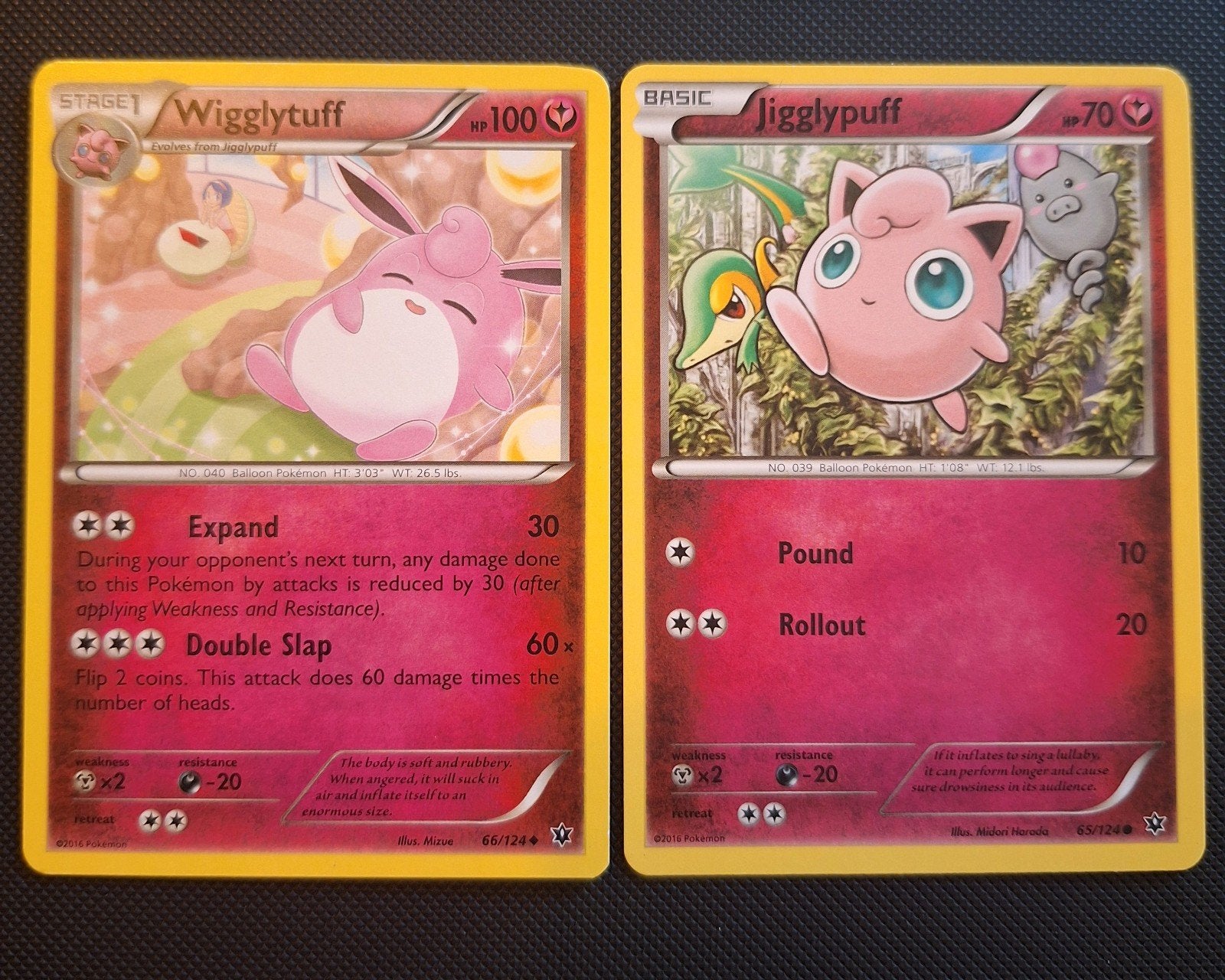 Pokémon Jigglypuff en Wigglytuff, Ophalen of Verzenden, Gebruikt, Meerdere kaarten