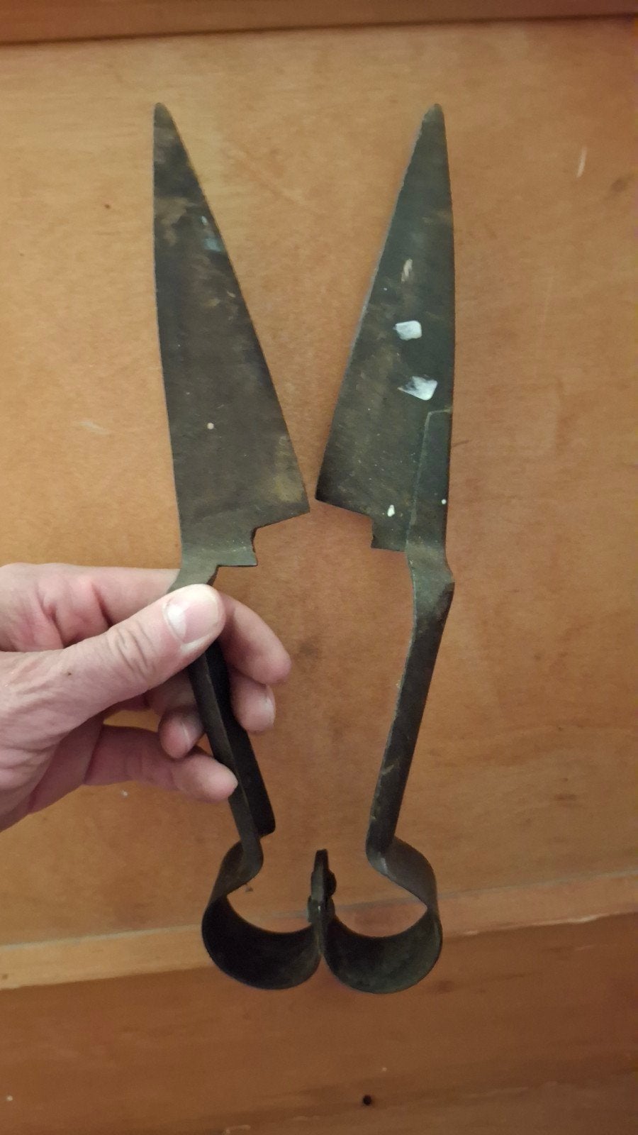 Antieke schapenschaar - Handgesmede vintage schaar, Ophalen of Verzenden