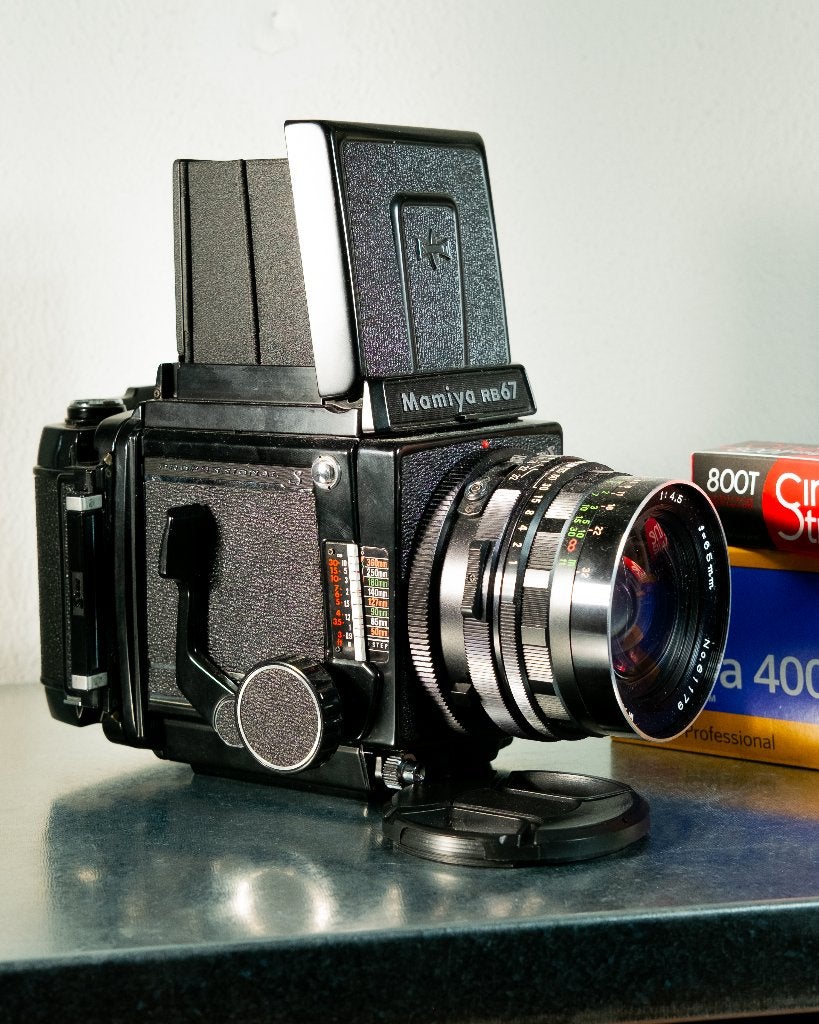 Mamiya RB67 Pro S + Sekor C 65mm f4.5, Ophalen of Verzenden, Gebruikt, Spiegelreflex, Overige Merken