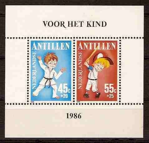 Nederlandse Antillen 854 postfris Kinderpostzegels 1986, Ophalen of Verzenden, Postfris
