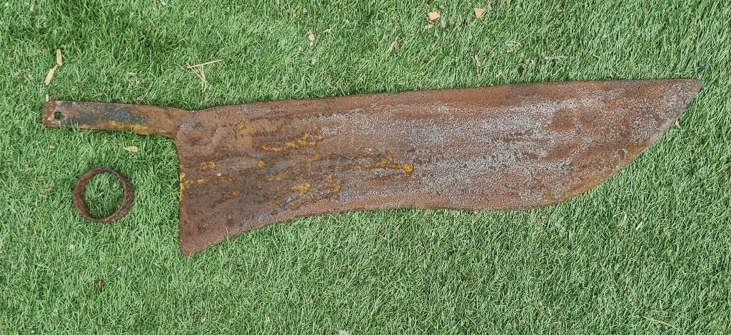 Kantensnijder slootkant ijzer zonder steel, Ophalen of Verzenden, Gebruikt, Overige soorten