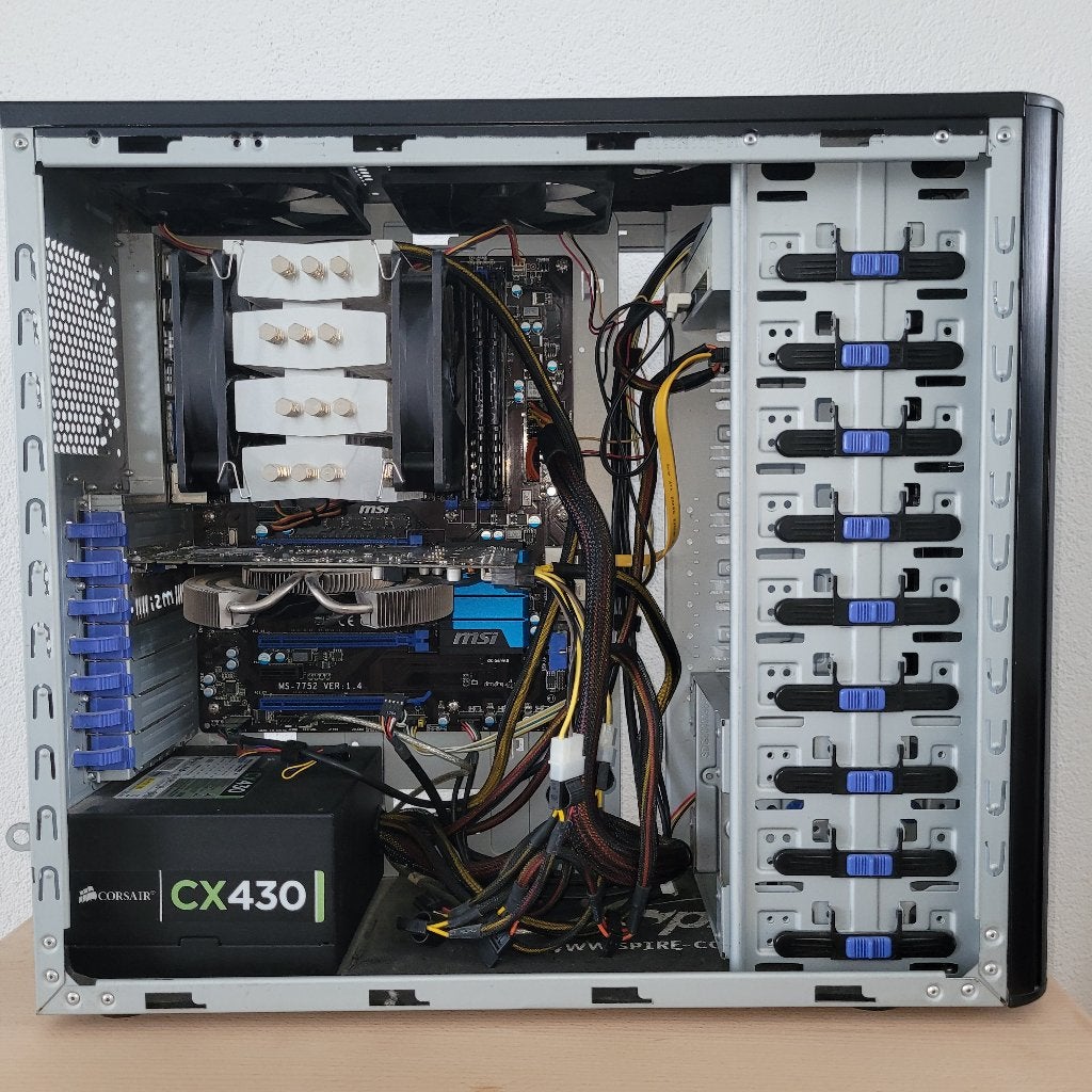 PC MSI Z77A-G45 - i7@3.4GHz (Ivy) - 16GB - GTX 460 Cyclone, Ophalen, Gebruikt, Zelfbouw Pc, Gaming