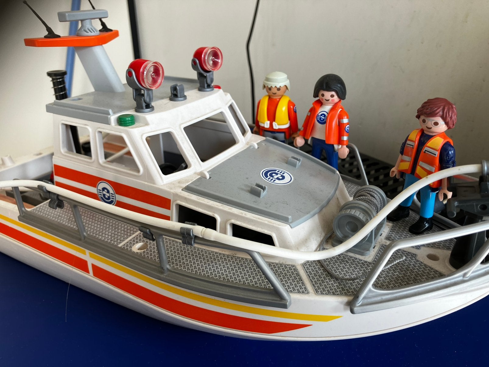 Playmobil brandweer- en reddingsboot, Kinderen en Baby's, Ophalen, Gebruikt