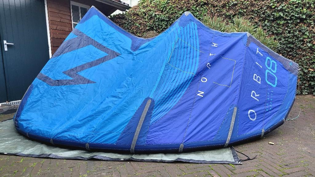 North Orbit 8 m2, Watersport en Boten, Kitesurfen, Gebruikt, 8 m², Geen board, Ophalen of Verzenden