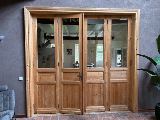 authentieke grenen binnenpui / kamer-en-suite deuren, Ophalen, Gebruikt, Binnendeur, Vouwdeur