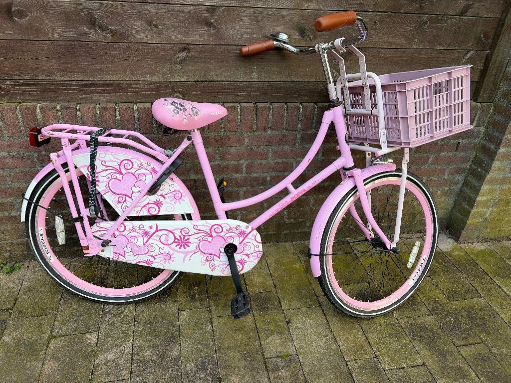 Leuke meisjes omafiets 24inch Popal, Fietsen en Brommers, Fietsen | Meisjes, Ophalen, Terugtraprem, Versnellingen, Popal