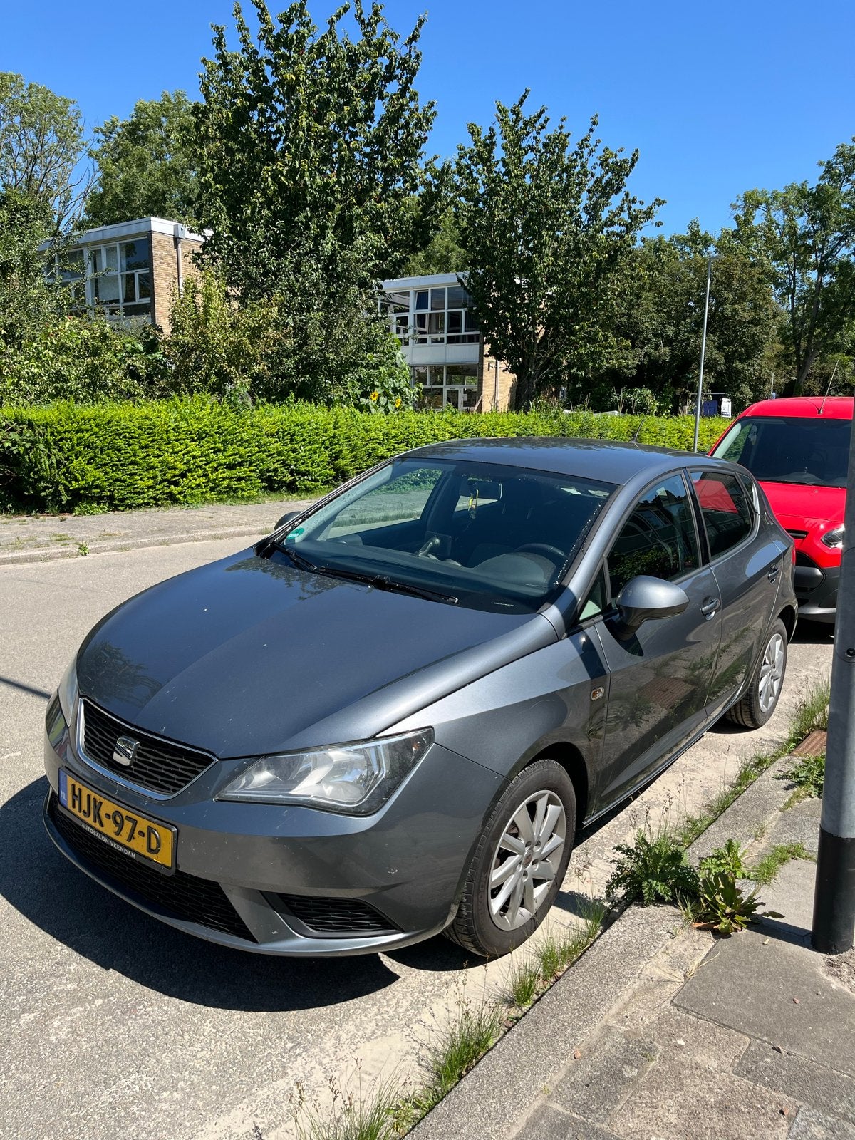 Seat Ibiza 1.4 5 Deurs 2013 Donker Grijs, Auto's, Voorwielaandrijving, Stof, 4 cilinders, Ibiza