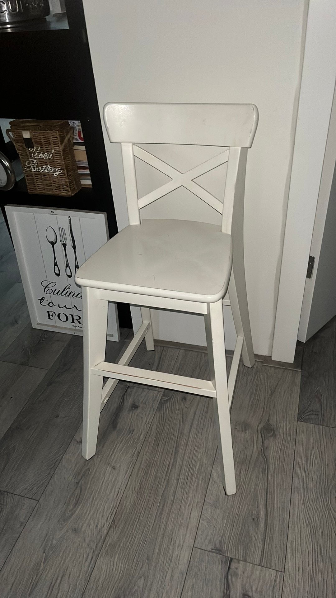 Ikea hoge houten kinderstoel (nwpr € 60), Ophalen, Gebruikt, Overige typen