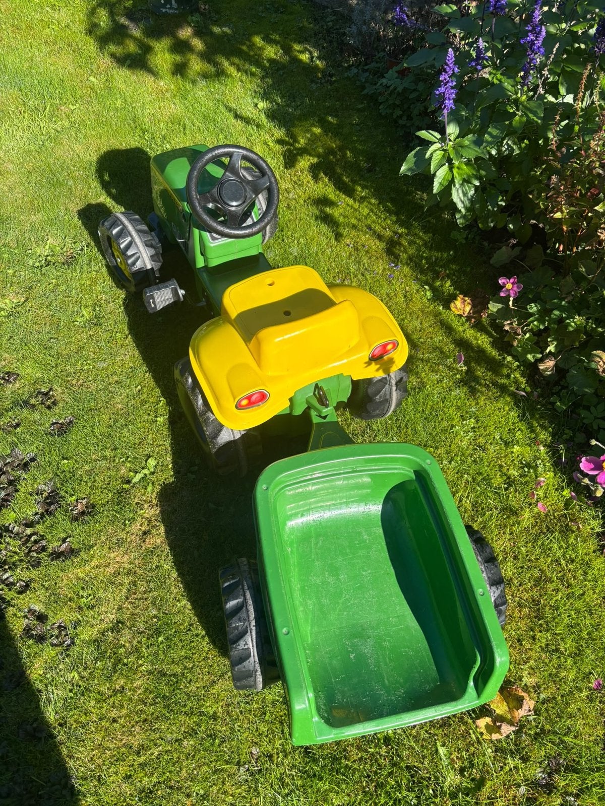John Deere traptractor met aanhanger, Ophalen, Gebruikt, Trapvoertuig