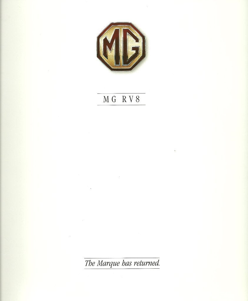 MG RV8 cabriolet folder, Ophalen of Verzenden, Zo goed als nieuw, Overige merken