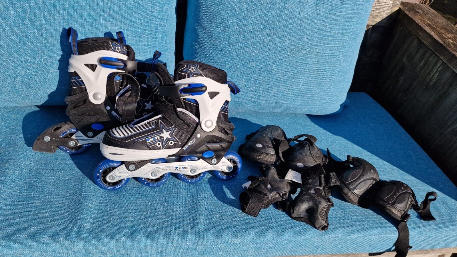 Move Skates maat 38-41 incl beschermmateriaal, Ophalen, Verstelbaar, Gebruikt, Overige merken