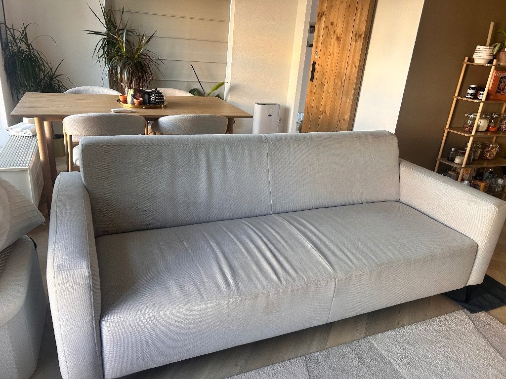 Gratis af te halen Goossens bank grijs, Ophalen, Kunststof, Gebruikt, 150 tot 200 cm