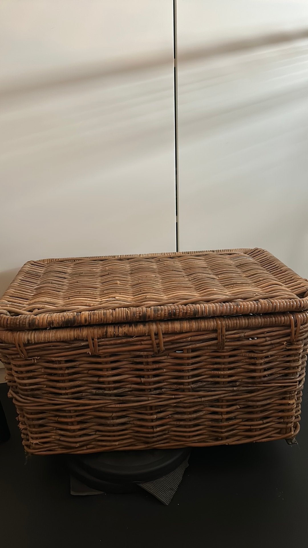 Rietenmand, Huis en Inrichting, Woonaccessoires | Schalen en Manden, Ophalen, Gebruikt, Mand, Riet