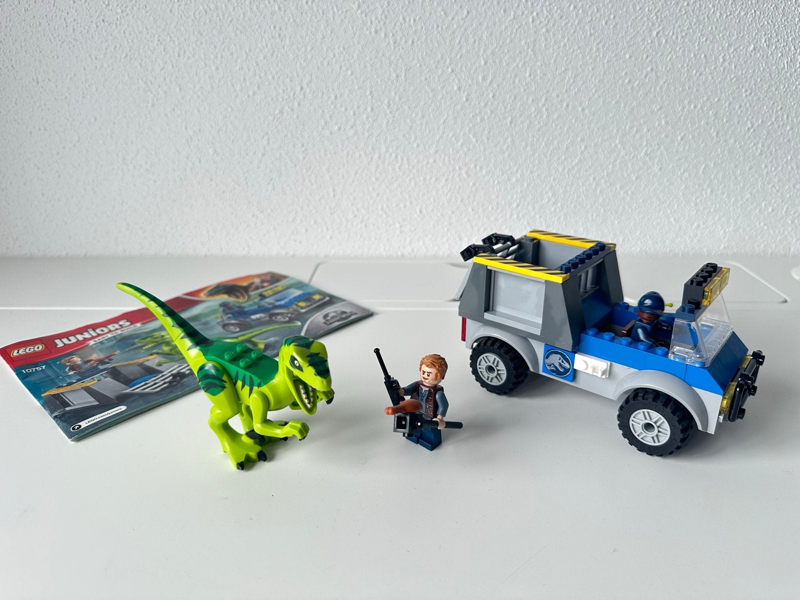 Lego Juniors Jurassic World 10757 Raptor Ontsnapping, Jurassic World, Lego, Ophalen of Verzenden, Zo goed als nieuw