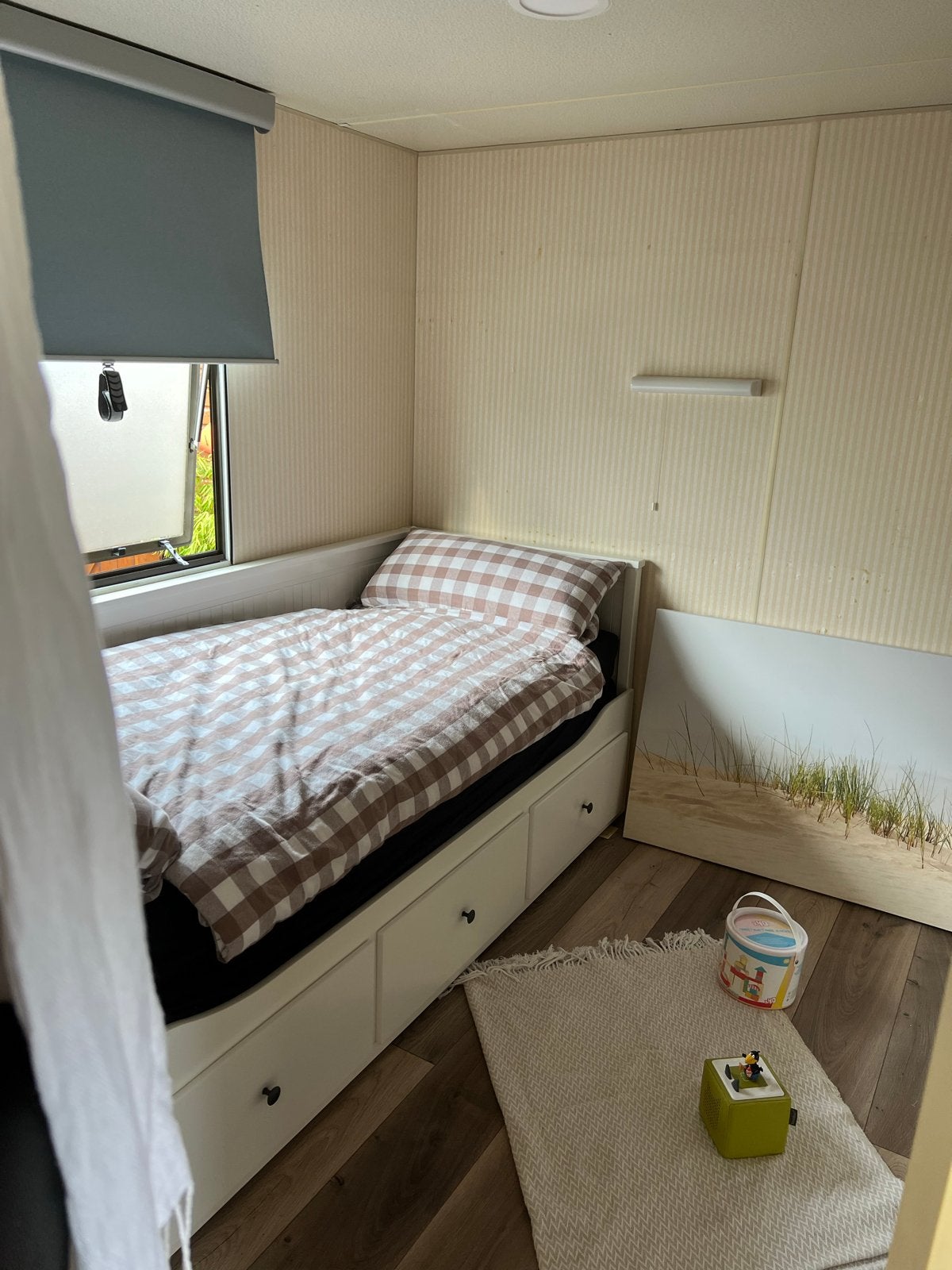 IKEA HEMNES slaapbank/dagbed wit  2 matrassen (80x200 cm), Gebruikt, 90 cm, Eenpersoons, Wit